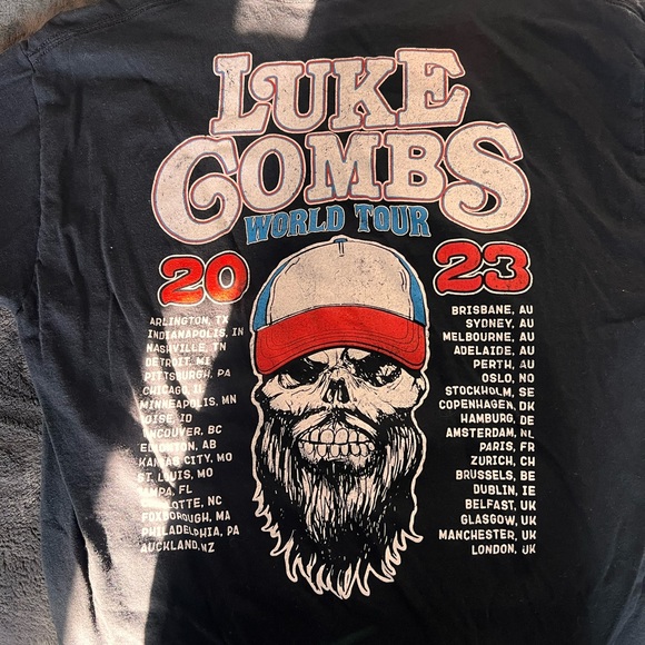 Shirts Luke Combs Tour 223 Merch Tshirt Poshmark